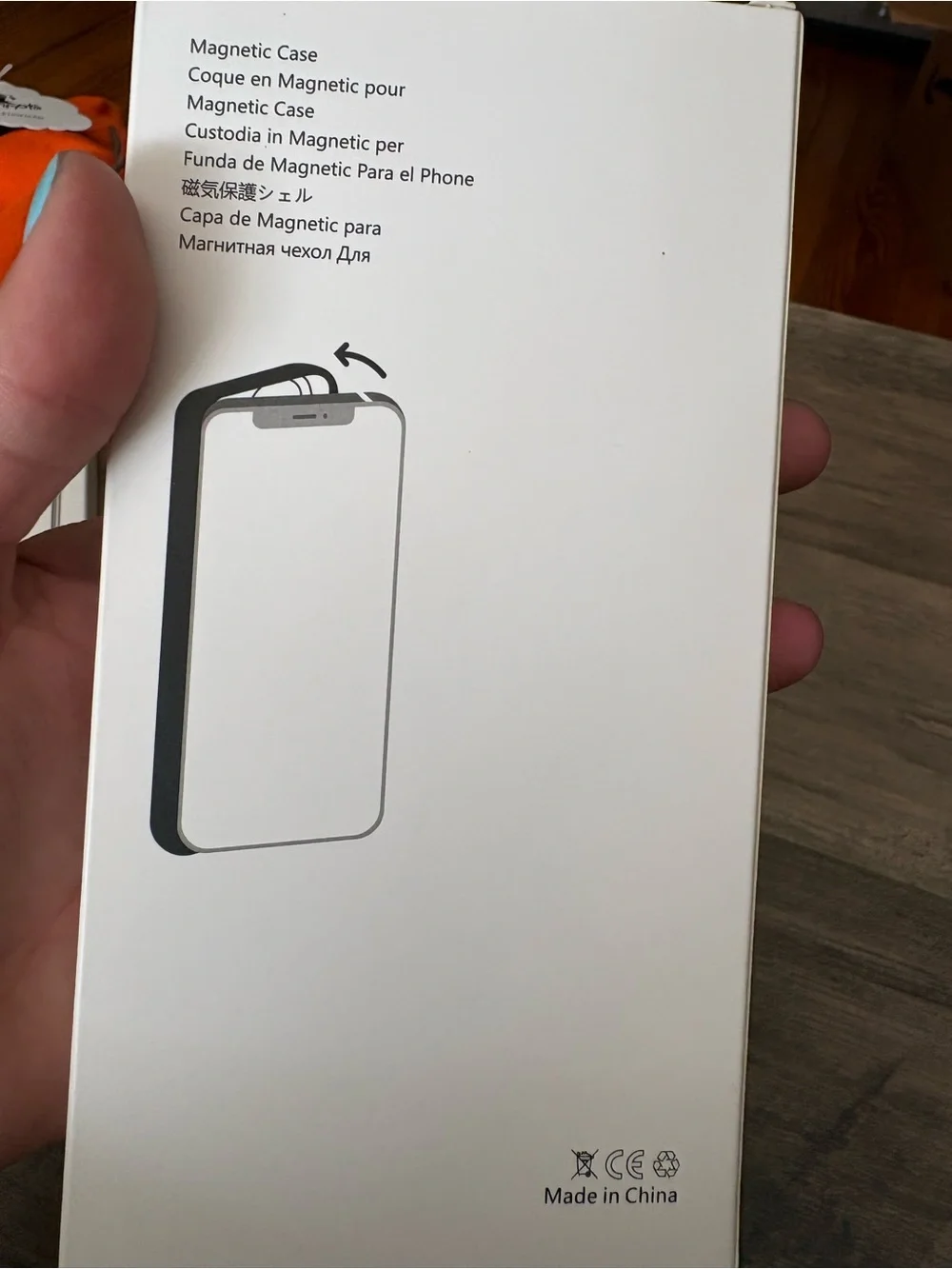 Clear Magnetic Phone Case for S25 Ultra - Black and clear